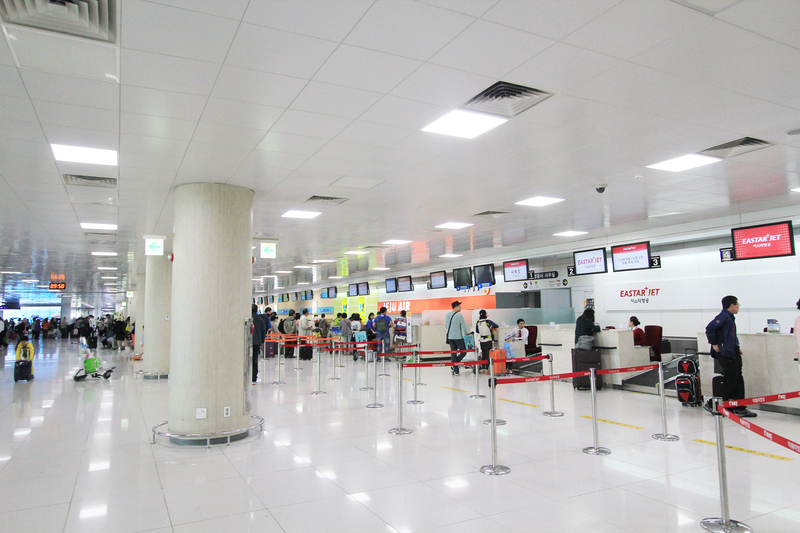 Jeju Airport has two passenger terminals.
